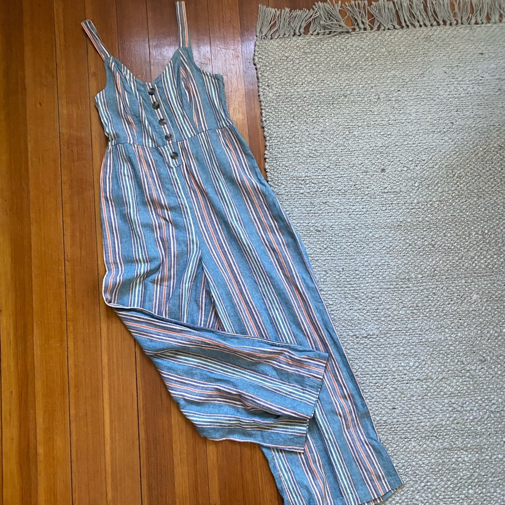 American Eagle Striped Jumpsuit S